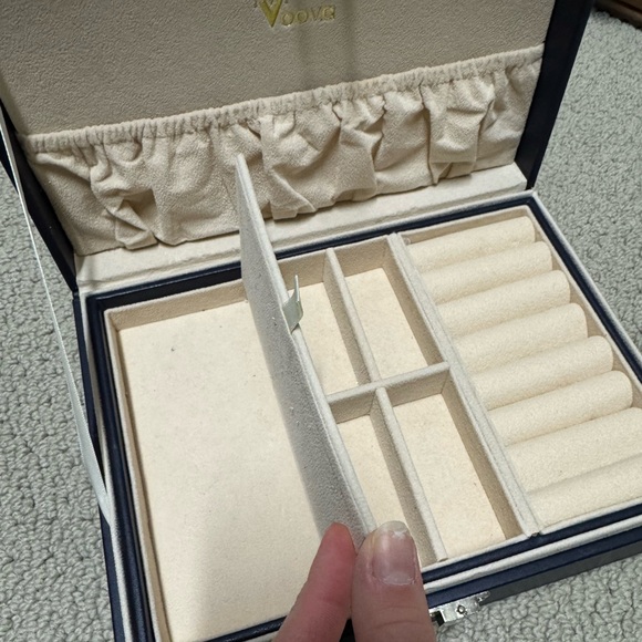 Navy jewelry box - Picture 3 of 7